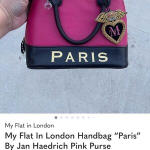 My Flat in London Pink and Black Mini Bag